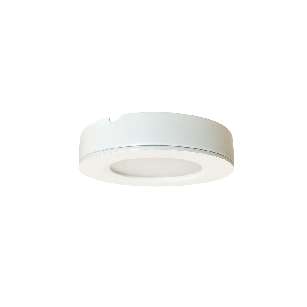 Product image for NORA NMP-LED27W 12V LED PUCK LIGHT, 2700K, WHI