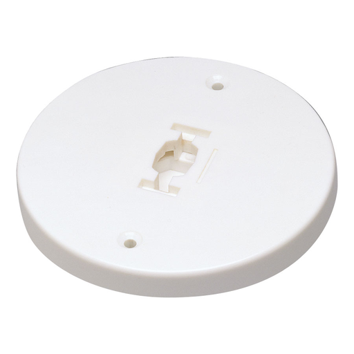 Product image for NORA NT-366W Round Line Voltage Monopoint Canopy, White