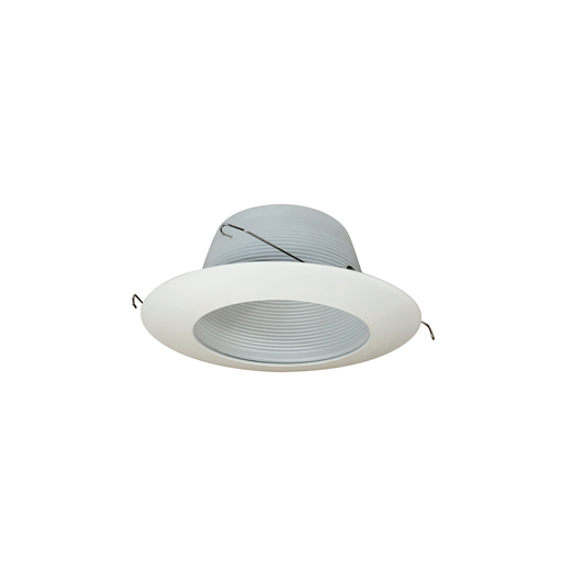 Product image for NORA NTM-29WW Open Trim White Stepped Baffle with White Ring