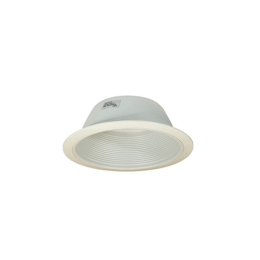 Product image for Nora NTM-31 6" BR30/PAR30 White Stepped Baffle with White Ring