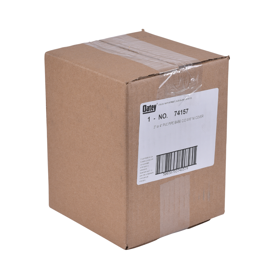Oatey® 3" or 4" PVC General Purpose Cleanout w/ 6" NI Cover