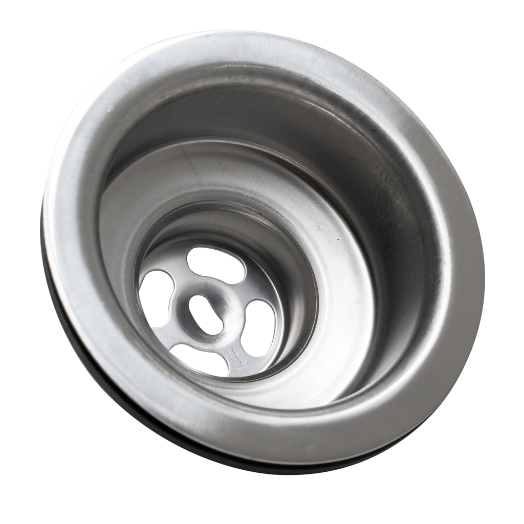 Dearborn® 10 Standard Sink Basket Strainer, Stainless Steel Body and Basket. Rubber Stopper w/ Metal Post