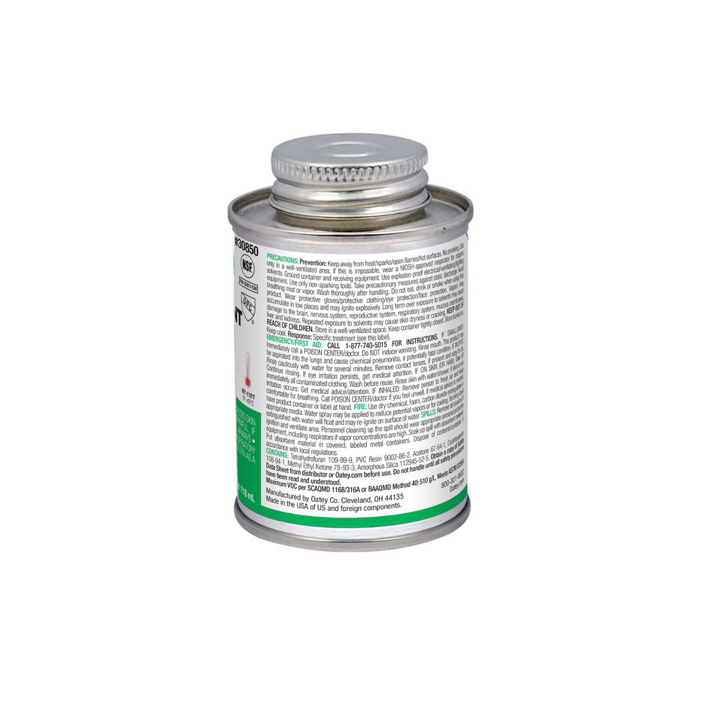 Oatey® 4 oz. PVC Heavy Duty Clear Cement