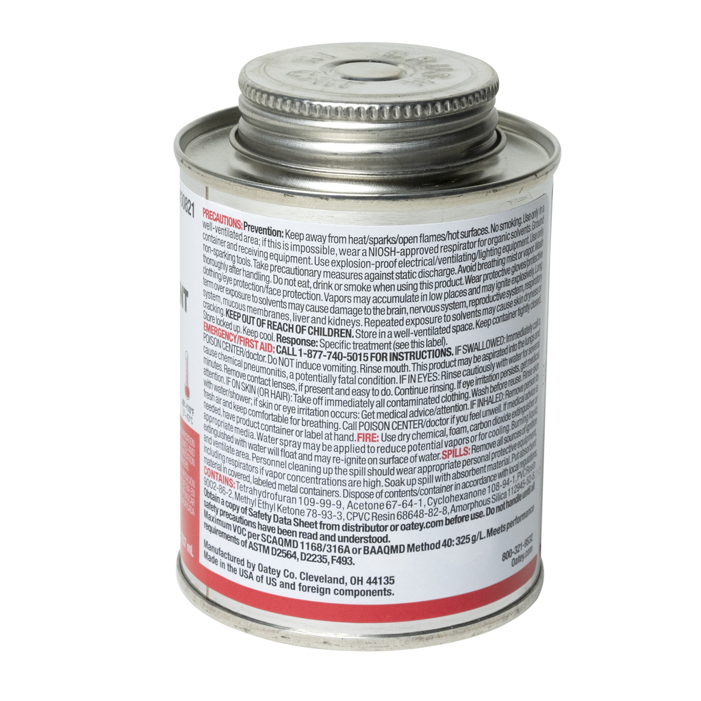 Oatey® 8 oz. All-Purpose ABS, PVC and CPVC Clear Cement