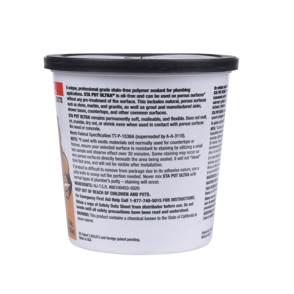 Hercules® 3 lb. Sta Put® Ultra Plumbers Putty