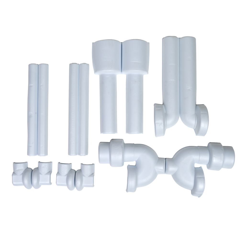 Dearborn® Full Cover Kit, Straight Grid Drain, Two Supply Line and Valve Covers