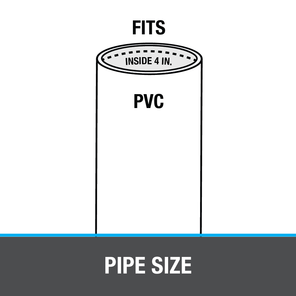 Oatey® 4 in. PVC Snap-In Drain with 4 in. Stainless Steel Strainer