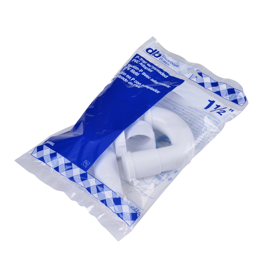 Dearborn® 1-1/2 in. P-Trap w/ Threaded PVC Adapter, Bagged