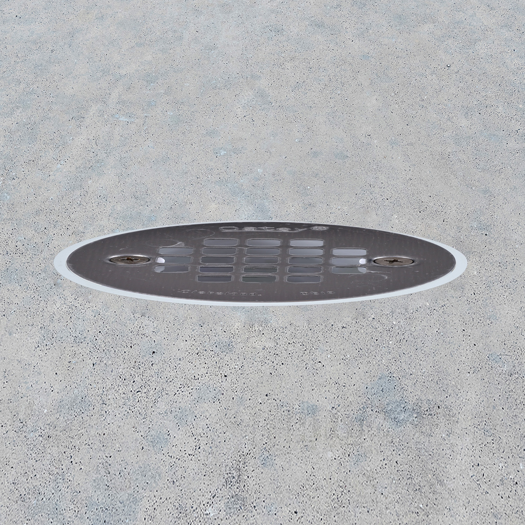 Oatey® 4 in. PVC Snap-In Drain with 4 in. Stainless Steel Strainer