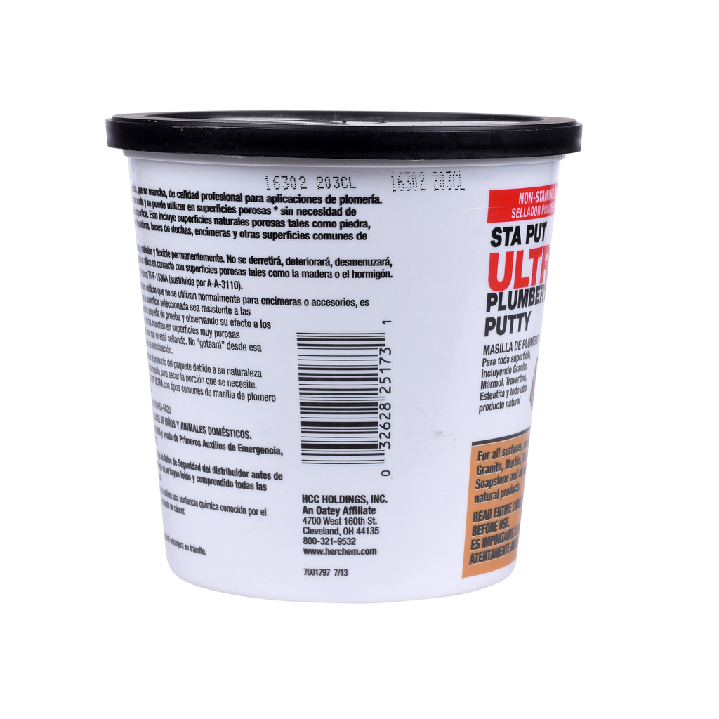 Hercules® 3 lb. Sta Put® Ultra Plumbers Putty