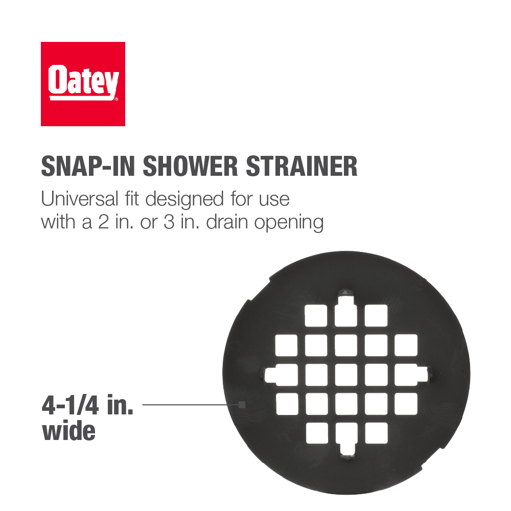 Oatey® Universal 4-1/4 in. Snap-Tite Strainer Rubbed Bronze