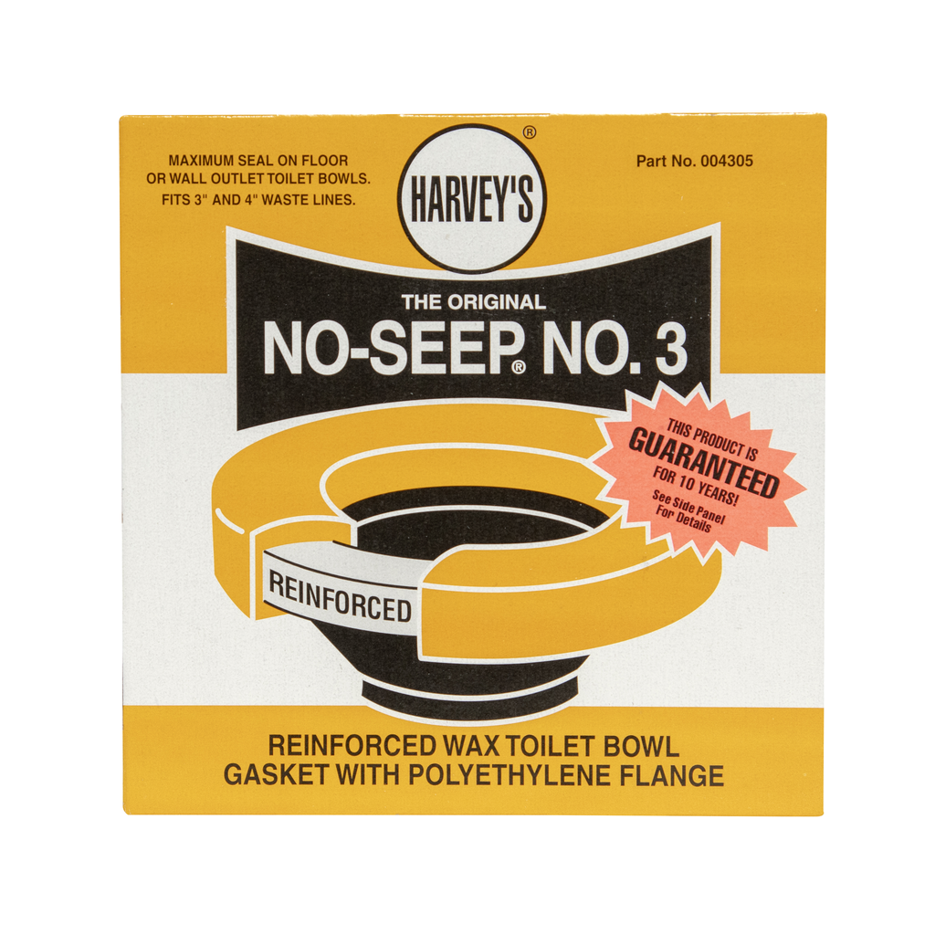 Harvey™ No-Seep® 3 in. or 4 in. No. 3 Reinforced Wax Gasket with Sleeve
