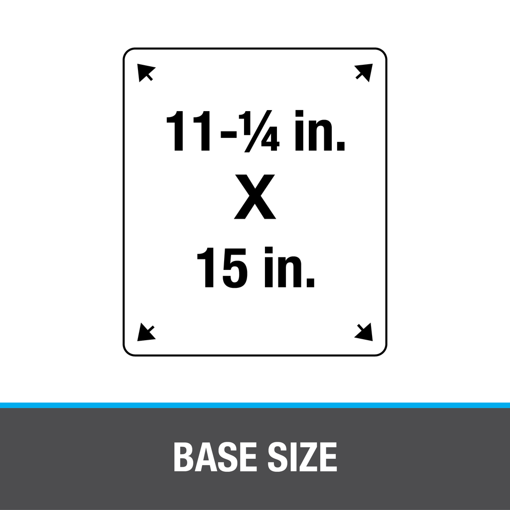 Oatey® 1.5 in. – 3 in. Thermoplastic All-Flash® No-Calk 11.25 in. x 15 in. Base Roof Flashing