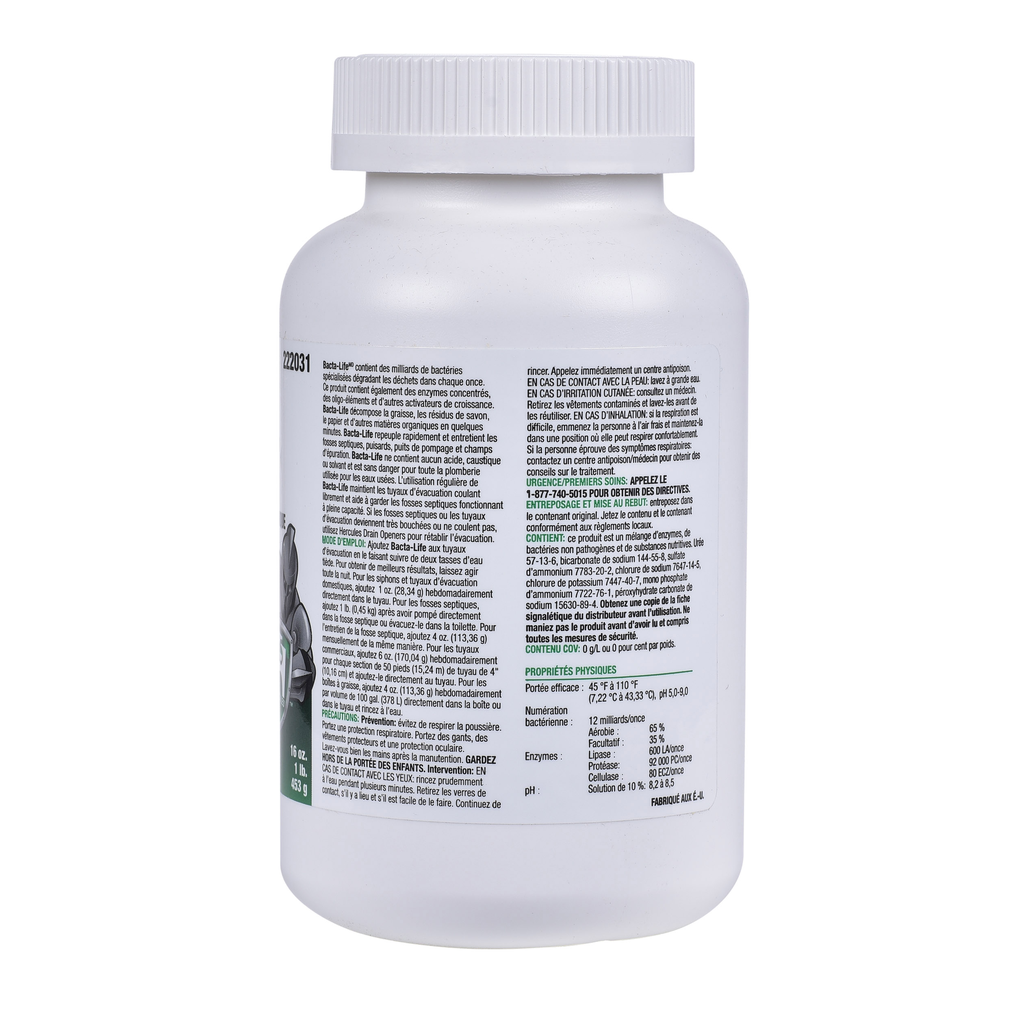 Hercules® 1 lb. Hercules Bacta-Life® 12 661000010323