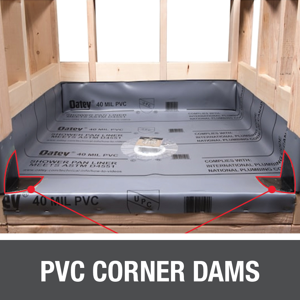 Oatey® Dam Corner – 40 mil PVC