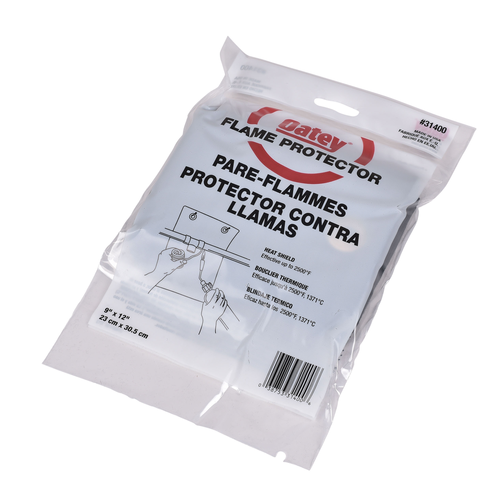 Oatey® 9 in. x 12 in. Bagged Flame Protector