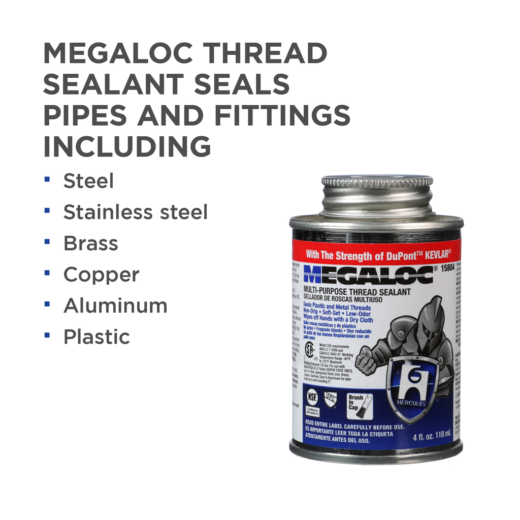 Hercules® 4 oz. Megaloc® Multi-Purpose Thread Sealant