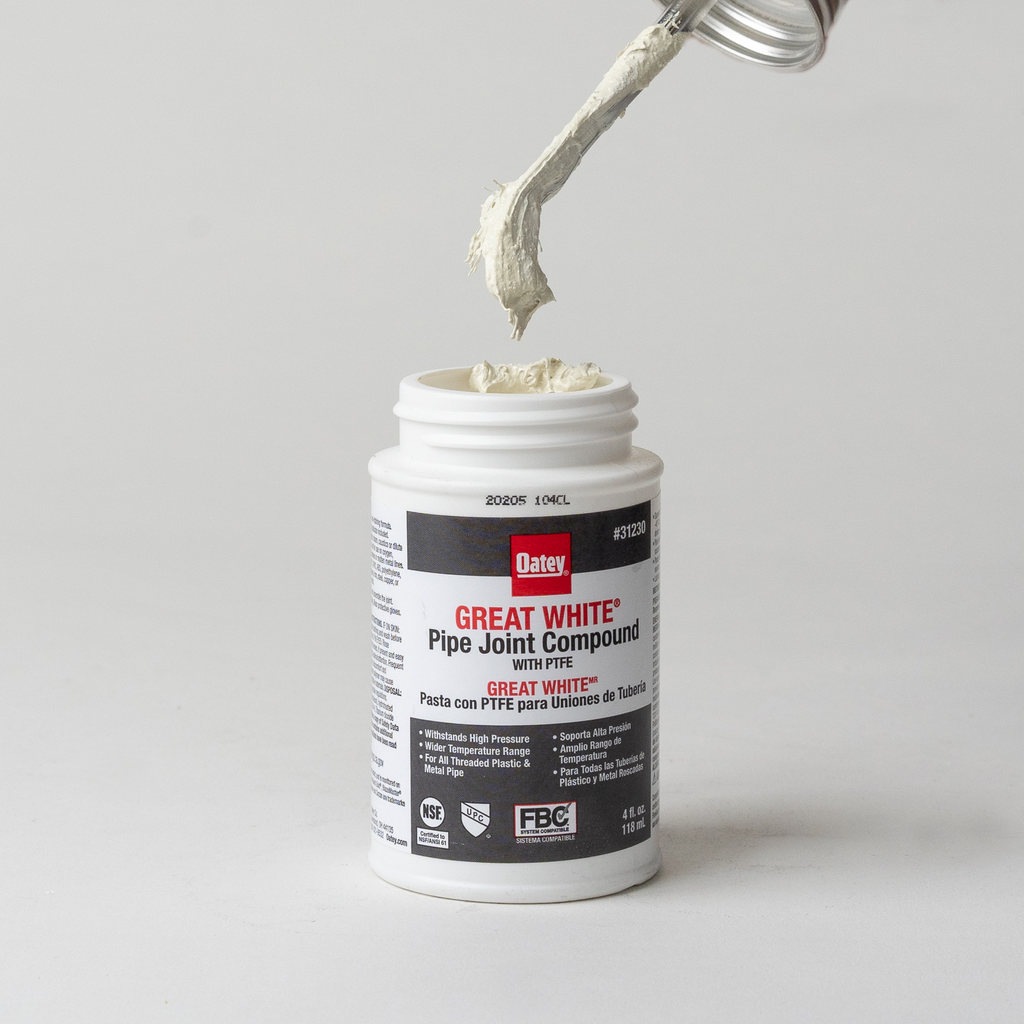 Oatey® 4 oz. Great White® Pipe Joint Compound with PTFE