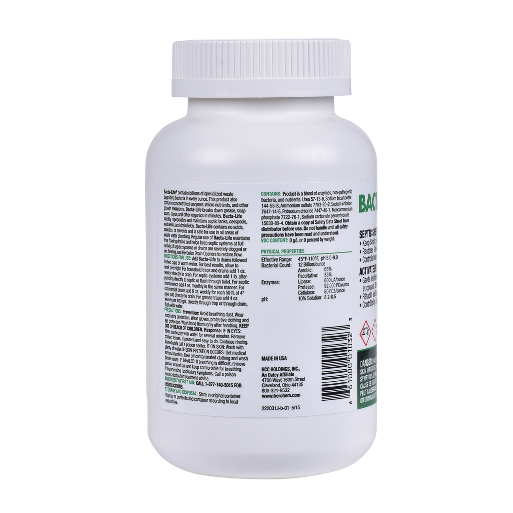 Hercules® 1 lb. Hercules Bacta-Life® 12 661000010323
