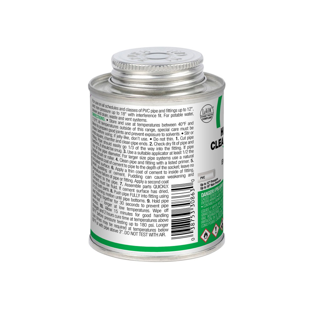 Oatey® 8 oz. PVC Heavy Duty Clear Cement