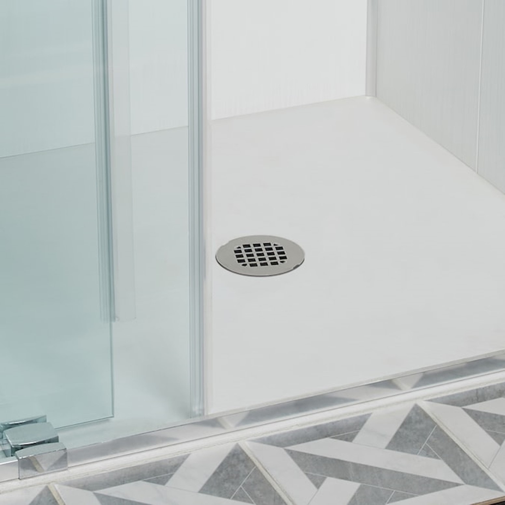 Oatey® 2 in. 2-Part PVC Solvent Weld Shower Drain with Stainless Steel Strainer