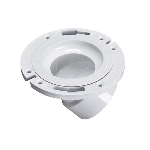 Oatey Fast Set 3 in. Outside Fit 4 in. Inside Fit ABS Hub Toilet Flange  with Test Cap and Stainless Steel Ring 435912 - The Home Depot