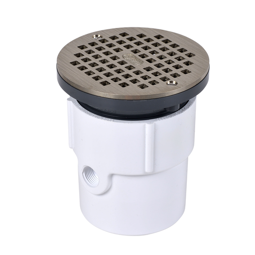Oatey® 3" or 4" PVC General Purpose Drain w/ 5" NI Grate