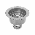 Dearborn® Sink Basket Strainer, Stainless Steel Body and Basket. Deep Locking Cup. Neoprene Stopper. Length 3-3/4 in.