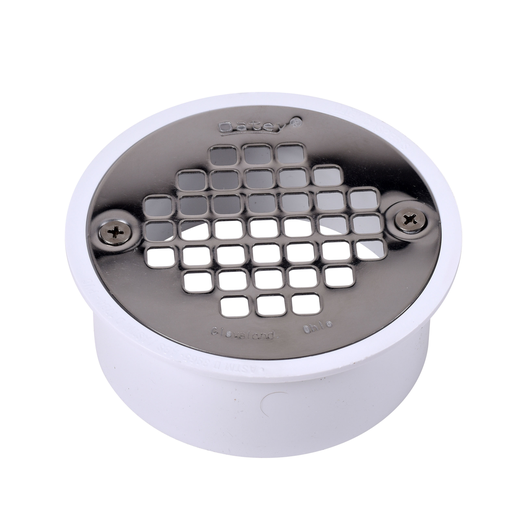 Oatey® 4 in. PVC Snap-In Drain with 4 in. Stainless Steel Strainer