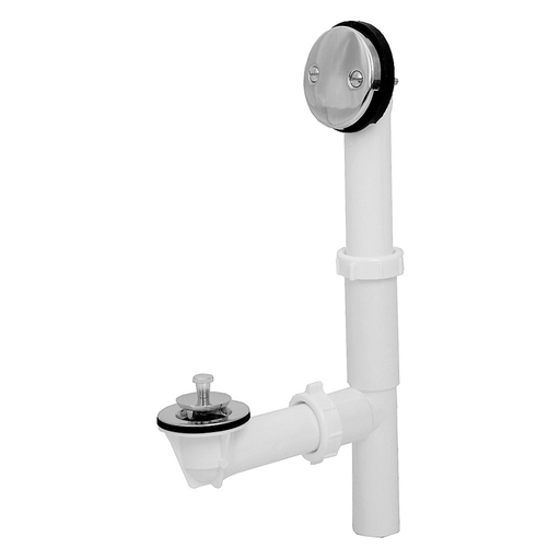 Dearborn® Full Kit, Plastic Tubular - Uni-Lift Stopper with Chrome Finish Trim