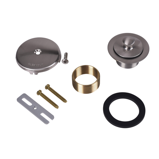 Dearborn® Conversion Kit, One-Hole Faceplate, Uni-Lift Stopper with Brushed Nickel Finish Trim