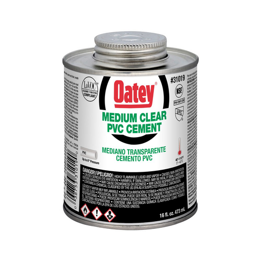 Oatey® 16 oz. PVC Medium Body Clear Cement