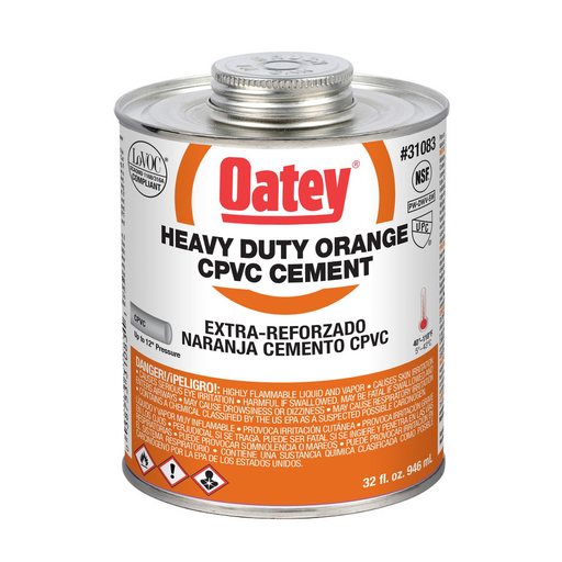 Oatey® 32 oz. CPVC Heavy Duty Orange Cement