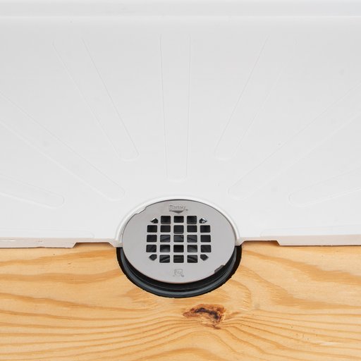 Oatey® 2 in. 2-Part PVC Solvent Weld Shower Drain with Stainless Steel Strainer