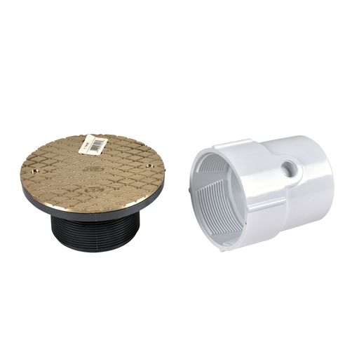 Oatey® 3" or 4" PVC General Purpose Cleanout w/ 6" NI Cover
