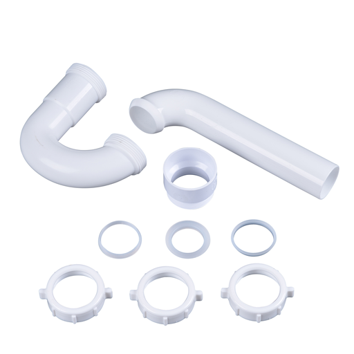 Dearborn® 1-1/2 in. P-Trap w/ Threaded PVC Adapter & Reversible J-Bend, Bagged