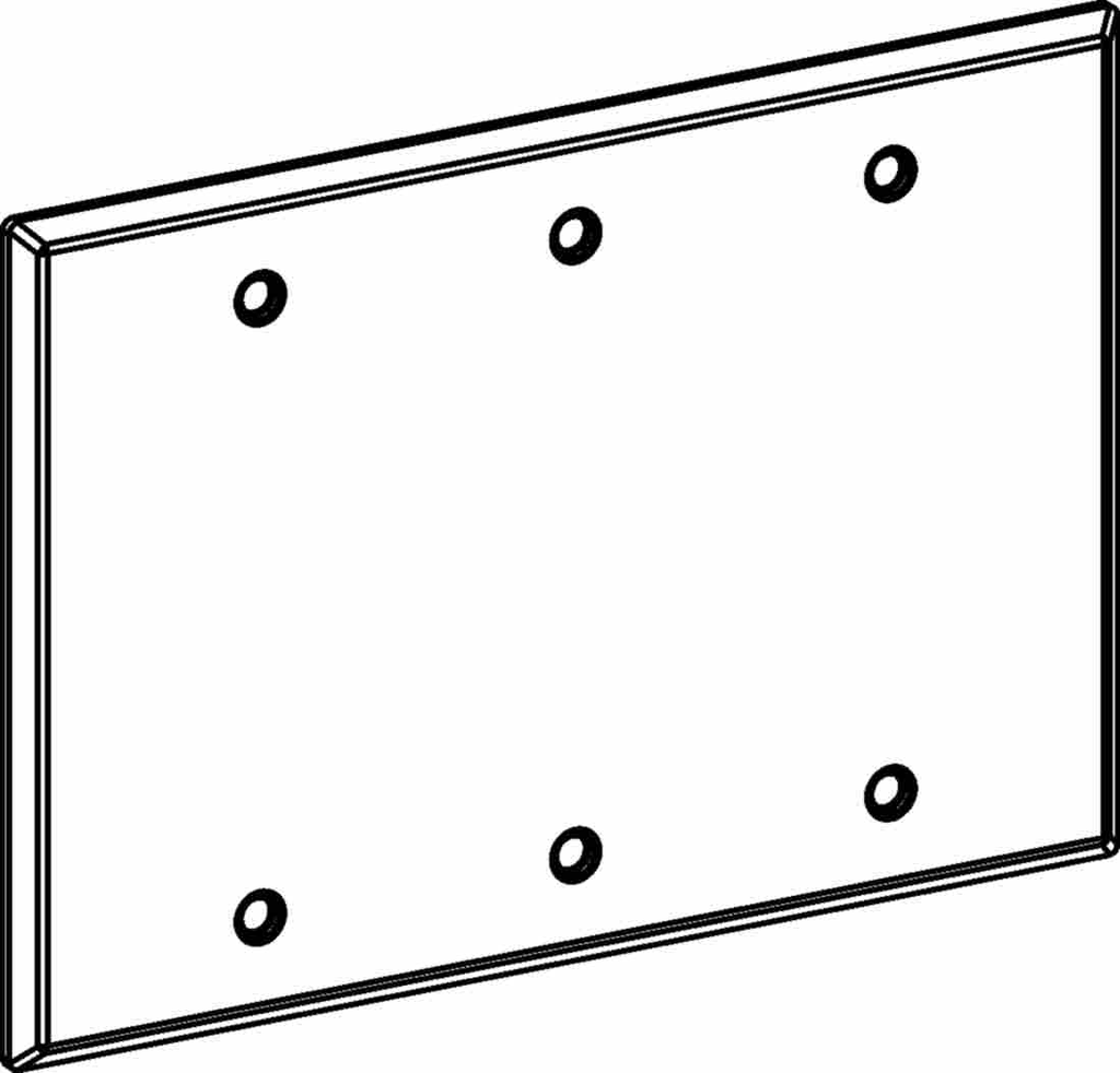 Product image for Orbit 3-BC 3-Gang Weatherproof Blank Cover - Gray