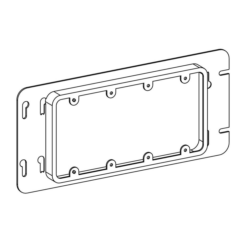 Product image for ORBIT SR4 4GANG 3/4-IN PLASTER RING