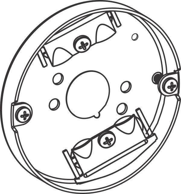 Product image for Orbit 3PB-NM 3-3/8" Round Pancake Box w/ NM Clamp, 1/2" Deep, (1) 1/2" Knockouts, (4) Pryouts, Steel