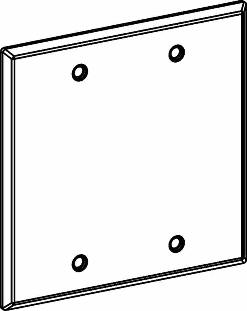 Product image for ORBIT 2-BC-G 2GANG BLANK GRAY WEATHERPROOF COVER