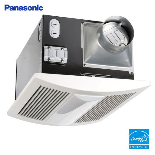 WhisperWarm Lite Fan/Heater/Light Combination, Ventilation Fan, Extremely Quiet, Long Lasting, Easy to Install, White