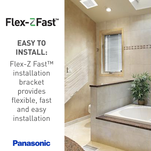 Panasonic FV0811VF5 80/110 CFM Detachable 4 Inch to 3 Inch Duct