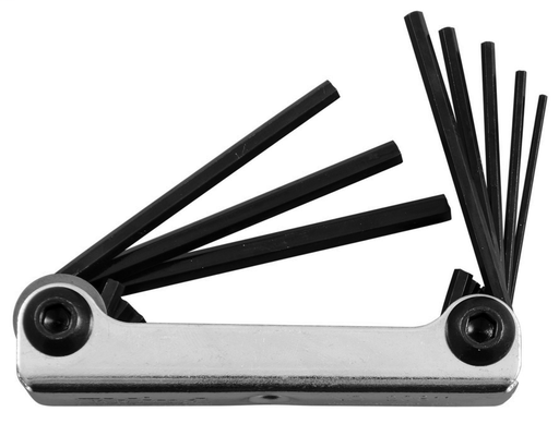 8 Hex Key Set, 1/2" - 5/32"