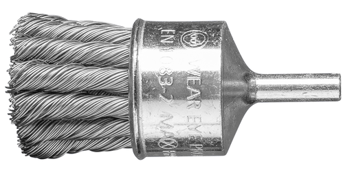 1'' PSF Knot End Brush .014 CS Wire, 1/4'' Shank