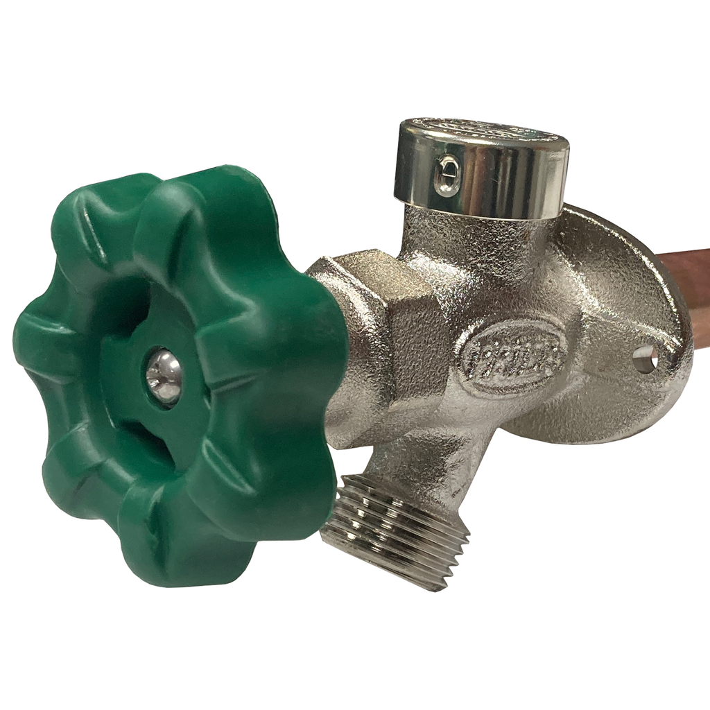 6 in. Anti-Siphon Quarter Turn Wall Faucet With Soft Grip Handle With 1/2 in. PEX Inlet