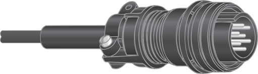AMPHENOL, 14 PIN PLUG, METAL (136961)