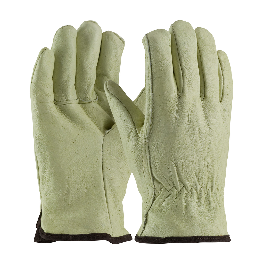 Product image for PIP 77-418/L Premium Grade Top Grain Pigskin Leather Glove w/ White Thermal Lining - Straight Thumb - Large