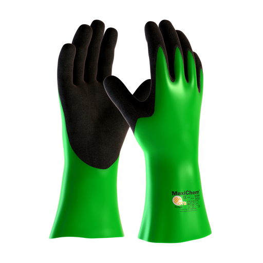 Product image for PIP 56-635/L Nitrile Blend Coated Glove w/ Nylon / Lycra Liner and Non-Slip Grip on Palm Fingers - 14" - Large