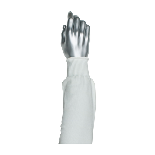 Product image for PIP 15-218WS PRITEX SLEEVE, 18-INCH, WHITE, NARROW WIDTH, ELASTIC CUFF LIKELY SUBJECT TO TAX