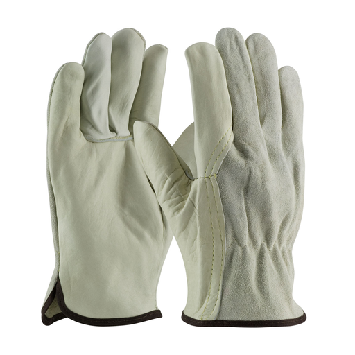 Product image for PIP 68-162SB/S TOP GRAIN COWHIDE DRIVERS, REG GRD, SPLIT BK, WING THUMB, KEVLAR STITCH LIKELY SUBJECT TO TAX